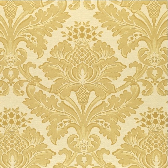 Möbelstoff JAKARTA FR 954 Muster Ornamente gelb 