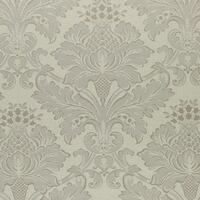 Ansicht des Stoffes ADELAIDE, Farbton GREY (Ornamente im Barockstil)