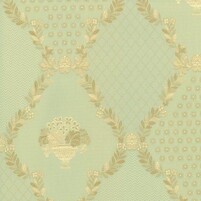 Detailansicht des Stoffes ADORATA, Farbton ALMOND GREEN (Trellismuster)