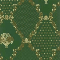 Detailansicht des Stoffes ADORATA, Farbton GREEN (Trellismuster)