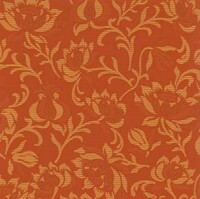 Detailansicht des Stoffes ALDEN, Farbton BRICK (florale Motive)