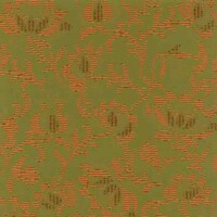 Detailansicht des Stoffes ALDEN, Farbton RED/GREEN (florale Motive)