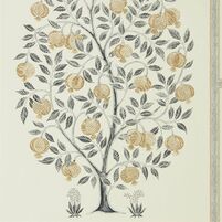 englische Tapete: ANAAR TREE, Farbkombination CHARCOAL/GOLD, bei ARTE FRESCA