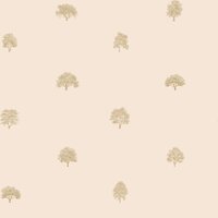 ARBORETET 227-04 pink SANDBERG - Florale Landhaustapete mit Baummotiven auf zartpinkem Untergrund