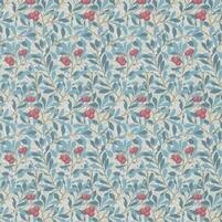 florale Tapete: ARBUTUS, Farbkombination WOAD/RUSSET, bei ARTE FRESCA