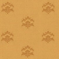 Detailansicht des Stoffes ARETHA, Farbton GOLD (dezentes florales Ornament)