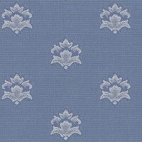 Detailansicht des Stoffes ARETHA, Farbton LIGHT BLUE (dezentes florales Ornament)