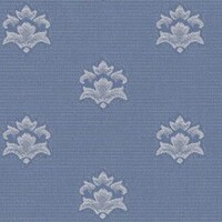 Detailansicht des Stoffes ARETHA, Farbton LIGHT BLUE (dezentes florales Ornament)
