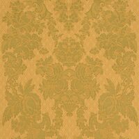 Detailansicht des Stoffes ARISTIDE, Farbton GRUEN / GOLD (floraler Jacquardstoff im Barockstil)