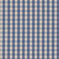 Motivansicht des Karostoffes ARVID CHECK, Farbtonkombination BLUE/CREAM, bei ARTE FRESCA