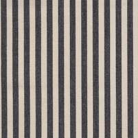 Motivansicht des Streifenstoffes ARVID STRIPE, Farbkombination BLACK/CREAM, bei ARTE FRESCA