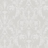 Motivansicht franz. Vliestapete ATHALIE WHITE/LIGHT GREY
