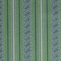 Detailansicht des Outdoorstoffes BARLIEU, Farbton BLUE ON GREEN, bei ARTE FRESCA