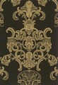 Motivansicht des Stoffes BEAUMONT DARK BEIGE ON BLACK