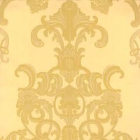 Detailansicht des Stoffes BEAUMONT, Farbton GOLD (Rokoko-Ornamente)