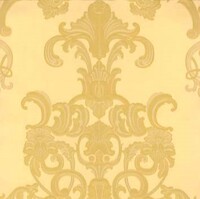 Detailansicht des Stoffes BEAUMONT, Farbton GOLD (Rokoko-Ornamente)