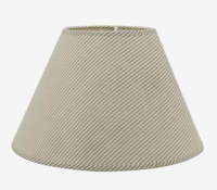 Lampenschirm aus Leinen, plissiert, rund, 30 cm Durchmesser, bei ARTE FRESCA