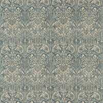 Motivansicht des englischen Stoffs BLUEBELL, Farbkombination SEAGREEN/VELLUM, bei ARTE FRESCA