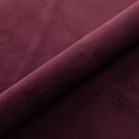 einfarbiger, robuster Vorhang-, Deko-, Rollo- und Polsterstoff: BRUGES VELVET, Farbe AUBERGINE, bei ARTE FRESCA