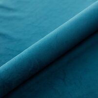 einfarbiger, robuster Vorhang-, Deko-, Rollo- und Polsterstoff: BRUGES VELVET, Farbton MEDIUM PERSIAN BLUE, bei ARTE FRESCA