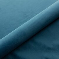 einfarbiger, robuster Vorhang-, Deko-, Rollo- und Polsterstoff: BRUGES VELVET, Farbton STEEL BLUE, bei ARTE FRESCA