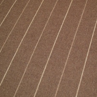 Gestreifter Landhausstoff CAMBRIDGE STRIPE BROWN im englischen Stil