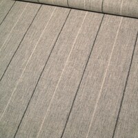 Gestreifter Landhausstoff CAMBRIDGE STRIPE GREY im englischen Stil