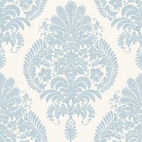 Motivansicht der Tapete CHAUDREY Farbton LIGHT BLUE (floral und Ornamente)