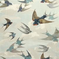 Vliestapete CHIMNEY SWALLOWS SKY BLUE von JOHN DERIAN PJD6003/01