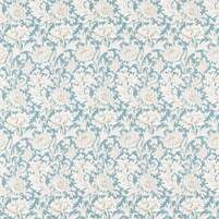 Motivansicht des englischen Stoffs CHRYSANTHEMUM TOILE, Farbe SLATE, bei ARTE FRESCA