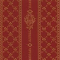 Detailansicht des klassizistischen Stoffes CORINNE, Farbton BURGUNDY