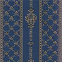 Detailansicht des klassizistischen Stoffes CORINNE, Farbton DARK BLUE
