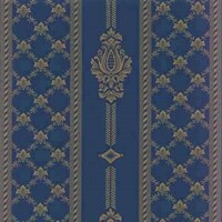 Detailansicht des klassizistischen Stoffes CORINNE, Farbton DARK BLUE