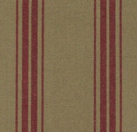 Detailansicht des Stoffes COTE CAMPAGNE STRIPE, Farbton RED-BEIGE (Streifenstoff)