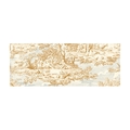 franzoesischer Baumwollstoff DELPHINE TOILE SEPIA/CIEL