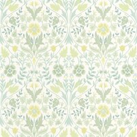 Motivansicht franz. Vliestapete DONOVAN, Farbkombination GREEN/WHITE, bei ARTE FRESCA