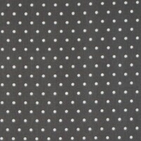 Detailansicht des bedruckten Baumwollstoffes DROP (Farbton WHITE/DARK GREY) Stoff mit Punkten