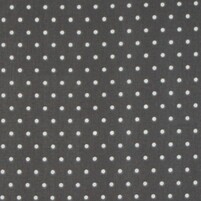 Detailansicht des bedruckten Baumwollstoffes DROP (Farbton WHITE/DARK GREY) Stoff mit Punkten