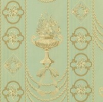 Detailansicht des Stoffes ELIANA, Farbton ALMOND GREEN (Ornamente)