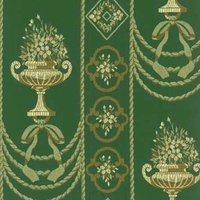 Detailansicht des Stoffes ELIANA, Farbton GREEN (Ornamente)