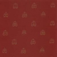 Detailansicht des Stoffes ESCARABAYO, Farbton GOLD/RED (Tiermotiv: Falter)