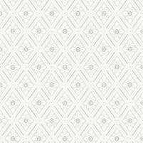 Motivansicht der Tapete ESTER, Farbton GREY (Rautentapete im schwedisch-gustavianischen Stil)
