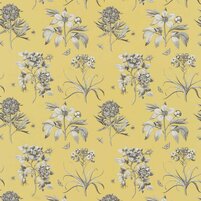 Detailansicht des Stoffes ETCHINGS & ROSES, Farbton EMPIRE YELLOW, bei ARTE FRESCA