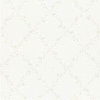 Sandberg-Tapete Nr 806-11 mit floralem Motiv in Weiss