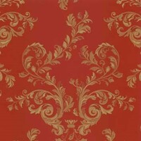 Detailansicht des Stoffes FLEURETTE, Farbton RED (florale Ornamente und Abstraktionen)