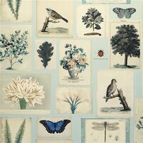 Vliestapete FLORA AND FAUNA CLOUD BLUE von JOHN DERIAN PJD6001/02