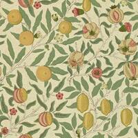 Tapete: FRUIT, Farbkombination BEIGE/GOLD/CORAL, bei ARTE FRESCA