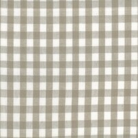 Detailansicht karierter Baumwollstoff GAUVAIN CHECK BEIGE/WHITE