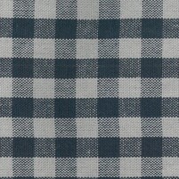 franzoesischer Baumwollstoff mit Karos in Blau und Grau: GAUVAIN CHECK NAVY/GREY