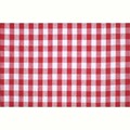 franzoesischer Baumwollstoff mit Karos in Rot und Wei: GAUVAIN CHECK RED/WHITE